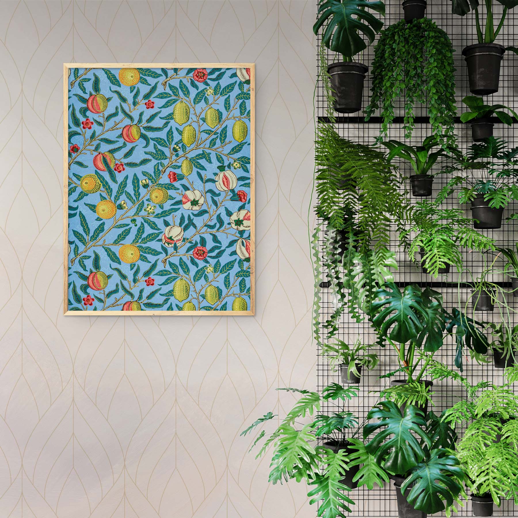 Poster Society plakat med mønster af William Morris