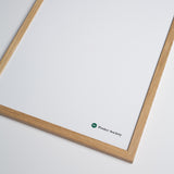 Natur Ramme til plakater i egetræ med ægte glas