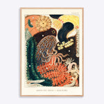 Plakat "Great Barrier Reef Trepang" i egetræsramme