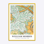 William Morris plakat med St. James mønster, 1881, i gul træramme.