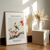 Ohara Koson Japanese Plague Bird On Maple