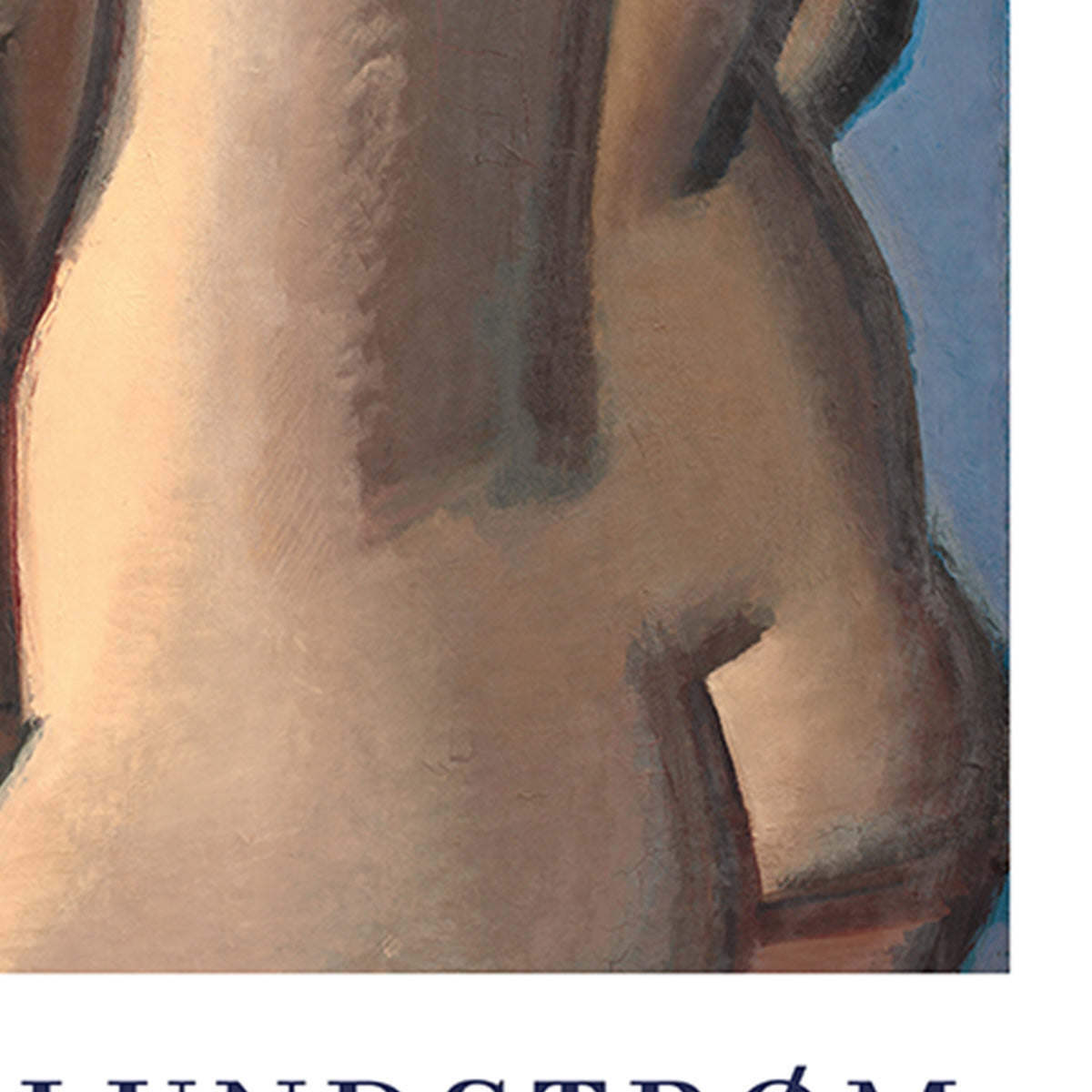 Vilhelm Lundstrøm plakat med abstrakt kunstmotiv i dæmpede farver.