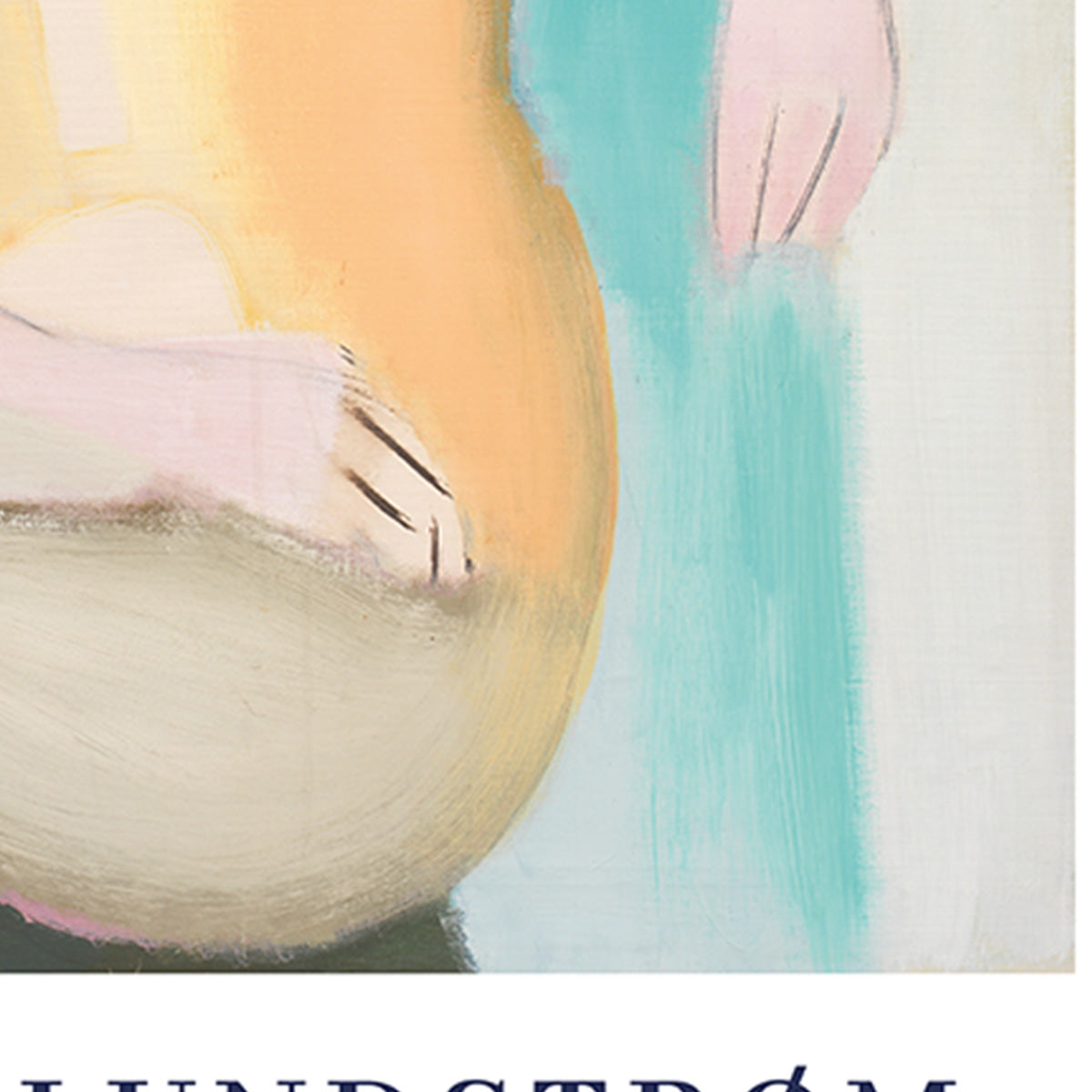 Vilhelm Lundstrøm plakat med abstrakt motiv i lyse farver.