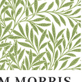 William Morris plakat med grønt bladmønster.