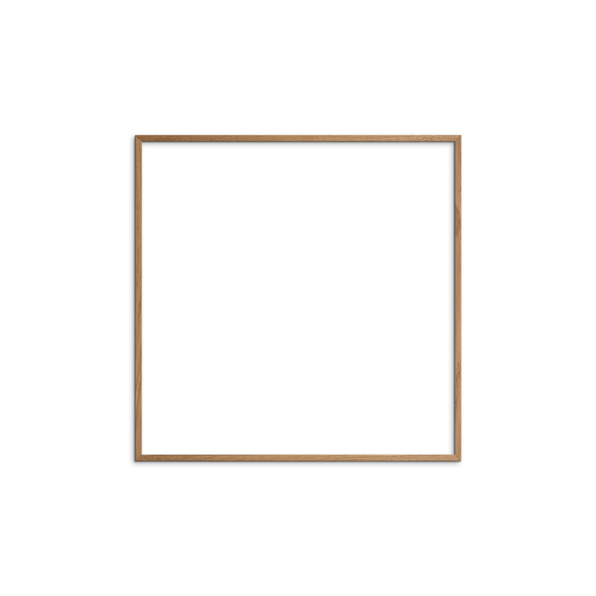 Firkantet egetræsramme i natur