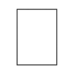 Egetræsramme i Sort