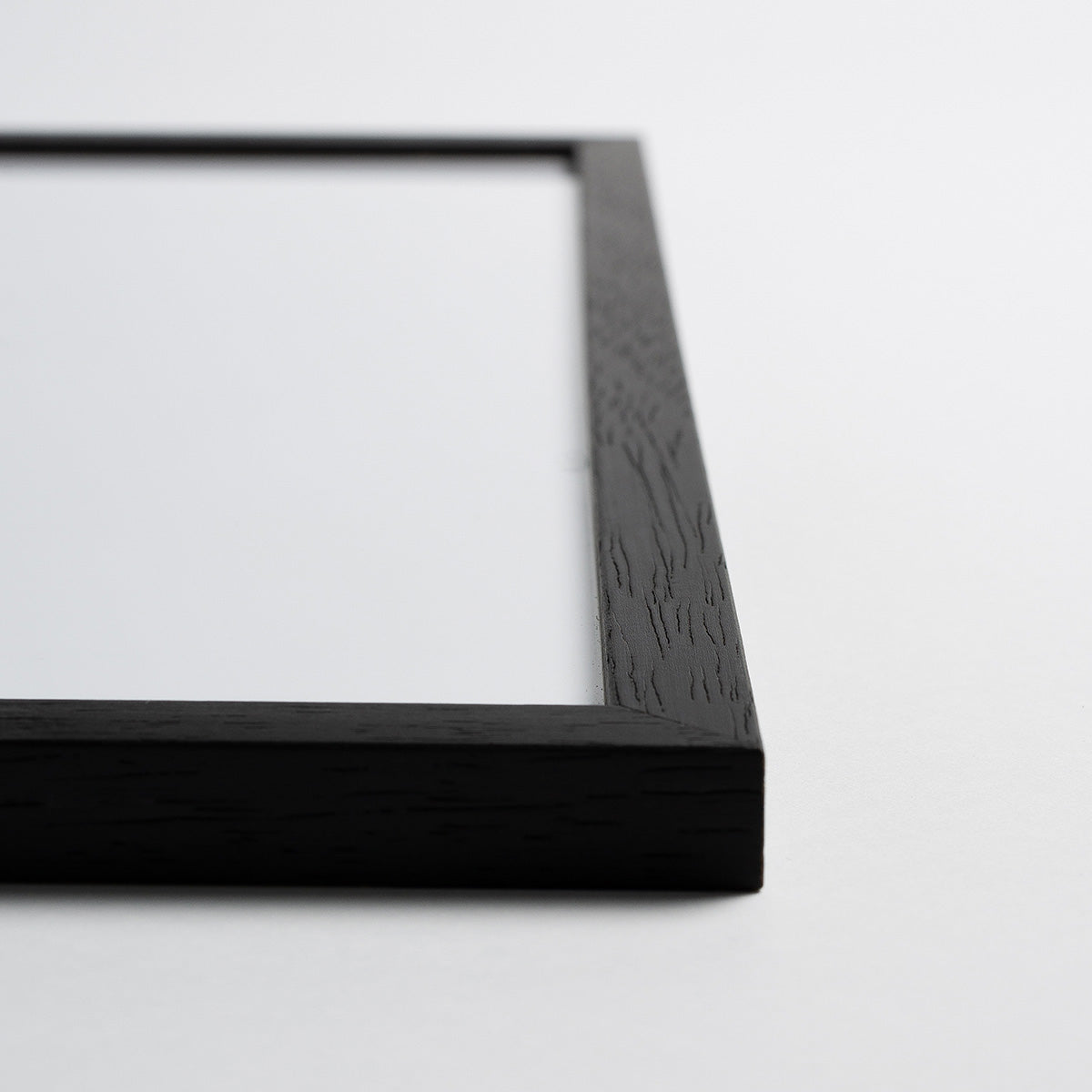 Egetræsramme Sort