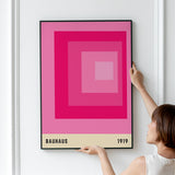 Bauhaus Plakat Pink 010