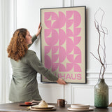 Bauhaus Plakat Pink 017