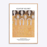 Kunstplakat Gustav Klimt i egetræsramme