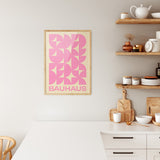 Bauhaus Plakat Pink 017