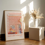 Interieur aux tentures roses I