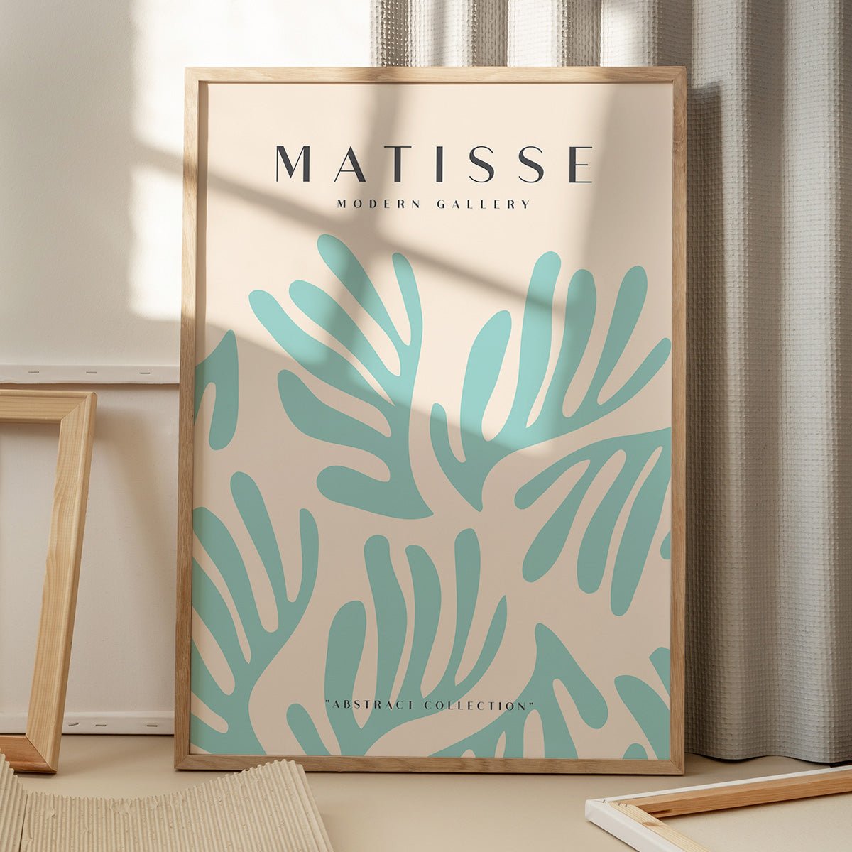 Matisse Modern Gallery NO16 plakat på gulv med skygger fra vindue