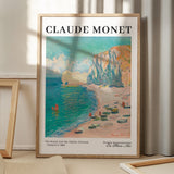 Claude Monet - The Beach and the Falaise d'Amont