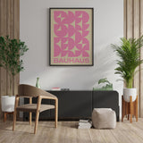 Bauhaus Plakat Pink 017