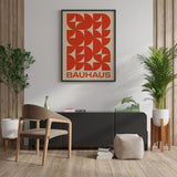 Bauhaus Plakat Orange 018