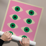 Bauhaus Plakat Pink 011