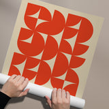 Bauhaus Plakat Orange 018