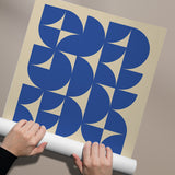 Bauhaus Plakat Blå 016