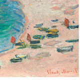 Claude Monet - The Beach and the Falaise d'Amont