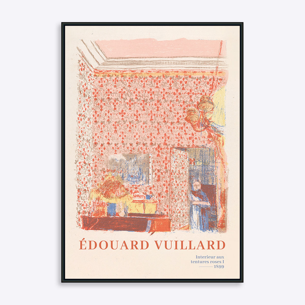 Kunstplakat af Edouard Vuillard i sort ramme
