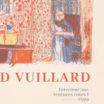 Close-up af kunstplakaten Edouard Vuillard Interieur aux tentures roses I