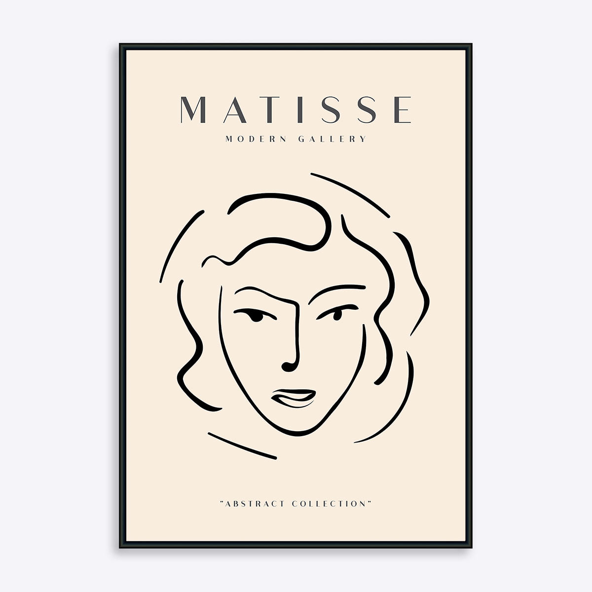 Matisse Modern Gallery kunstplakat i sort ramme