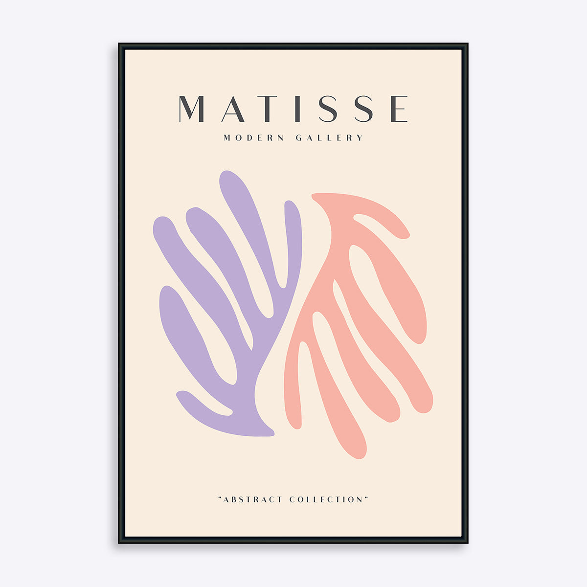 Matisse plakat med motiv i rosa og lilla