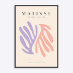 Matisse plakat med motiv i rosa og lilla