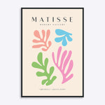 Matisse plakat med motiv i rosa, turkis, grøn og lyserød