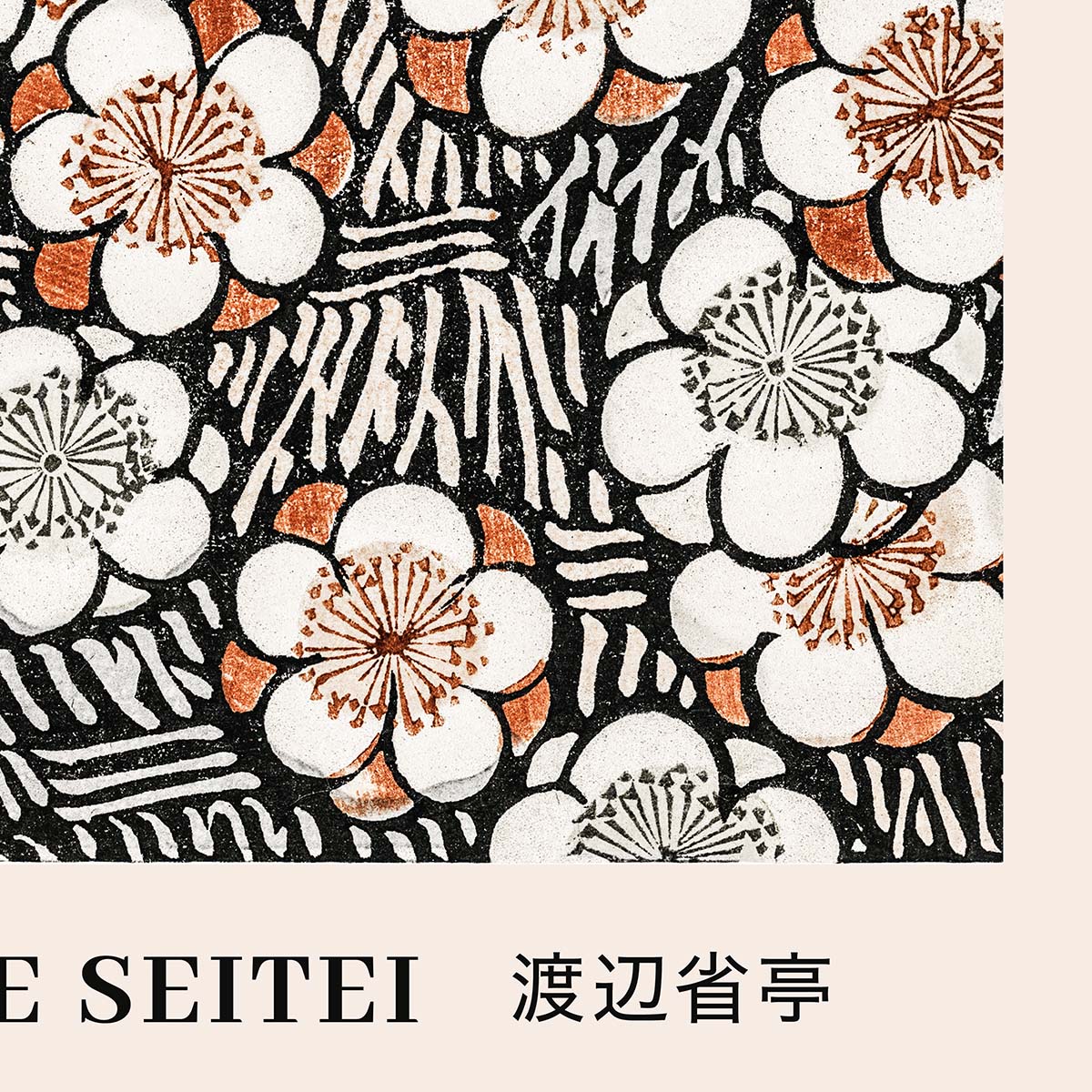 Close-up af Watanabe Seitei plakat