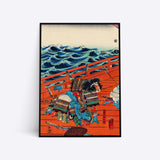 Fallen Samurai illustration plakat i ramme