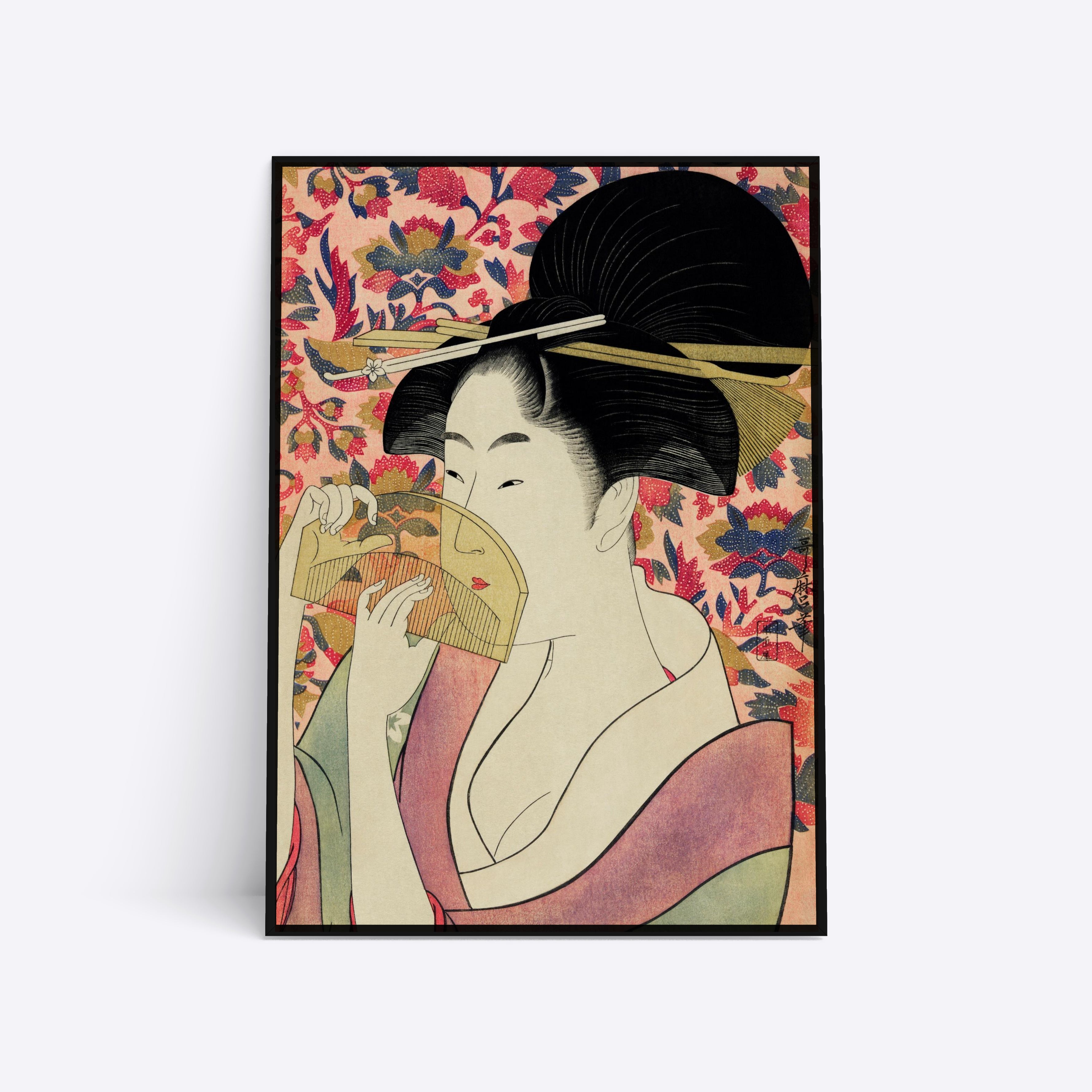 Woman With A Comb plakat i ramme